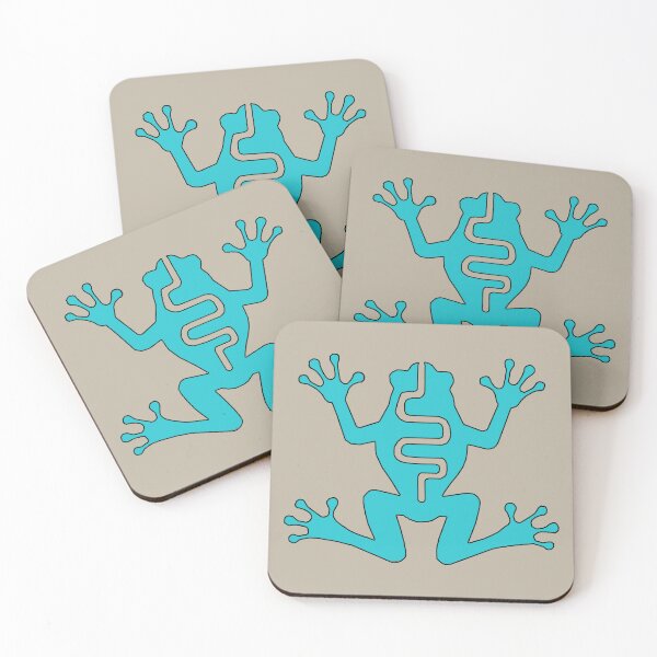 Item preview, Native American Inspired Frog Turquoise Blue designed and sold by Havocgirl.