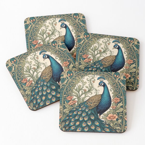 Item preview, Cottage Core Peacock, Interior Design Cottage Core, Nouveau Peacock designed and sold by NuancedComfort.
