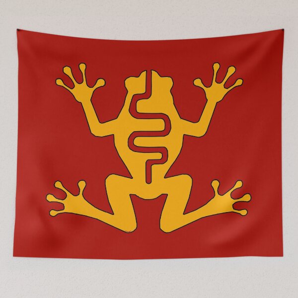 Item preview, Native American Inspired Frog Golden Yellow designed and sold by Havocgirl.