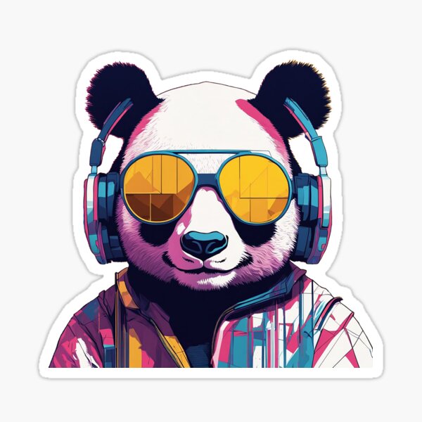 Item preview, Summer Panda DJ designed and sold by Sikosis.