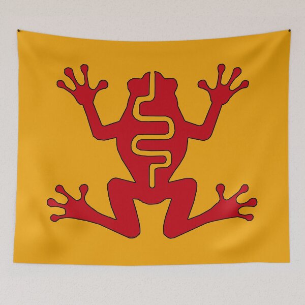 Item preview, Native American Inspired Frog Red designed and sold by Havocgirl.