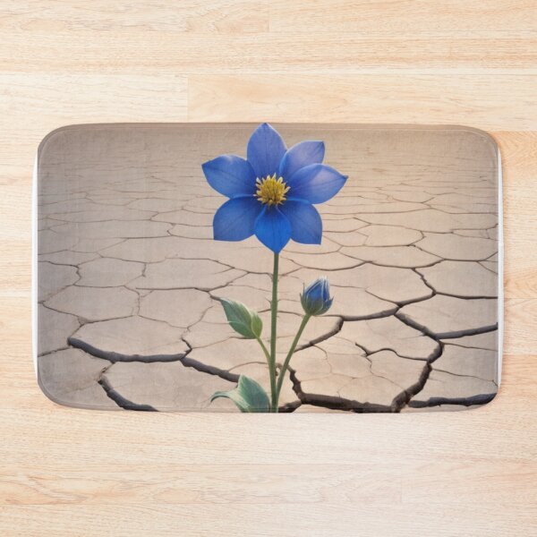 Item preview, Blue Flower Growing In Barren Desert Posters designed and sold by EthosWear.