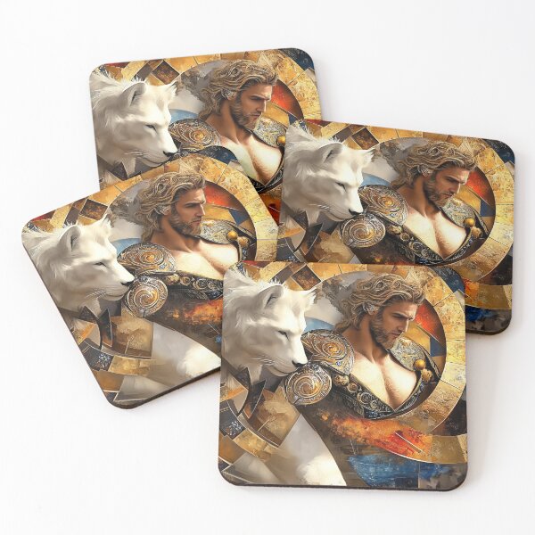 Item preview, Warrior and Beast: Strength and Color in the Marble Circle designed and sold by Reina75.