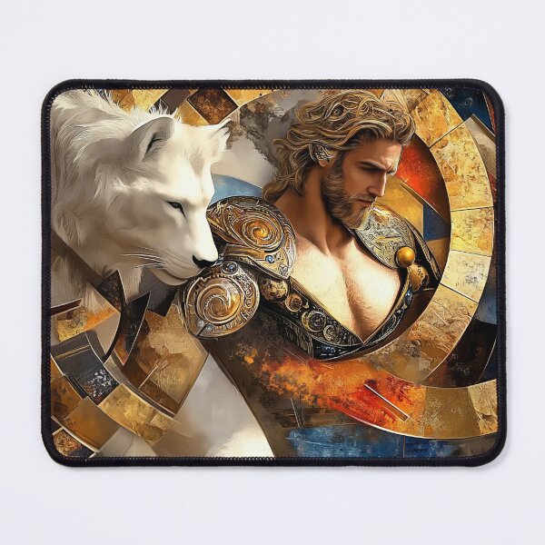 Item preview, Warrior and Beast: Strength and Color in the Marble Circle designed and sold by Reina75.