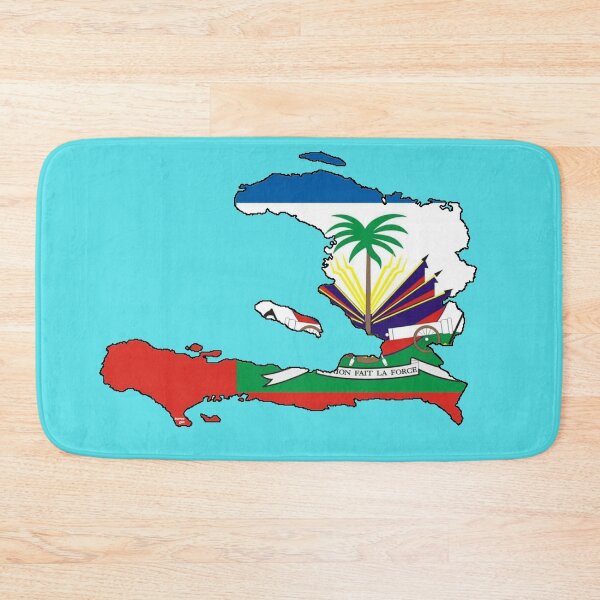 Item preview, Haiti Map with Haitian Flag designed and sold by Havocgirl.