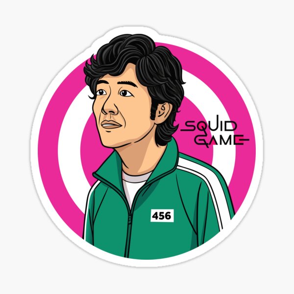 Item preview, Seong Gi-hun - SQUID GAME Player 456 designed and sold by GlowInk8.