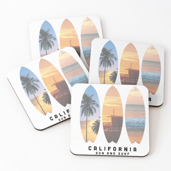 Item preview, Old School Sticker California Surf Board  designed and sold by TonySpencer.