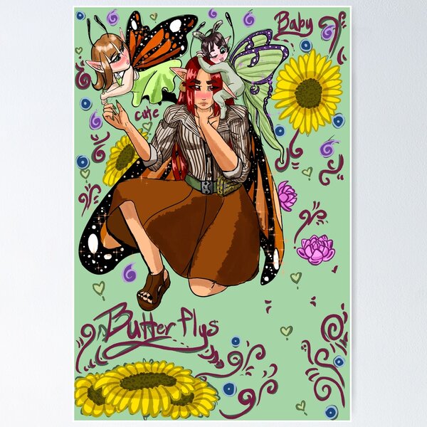 Item preview, Butterfly babies  designed and sold by nekoandwolf1.