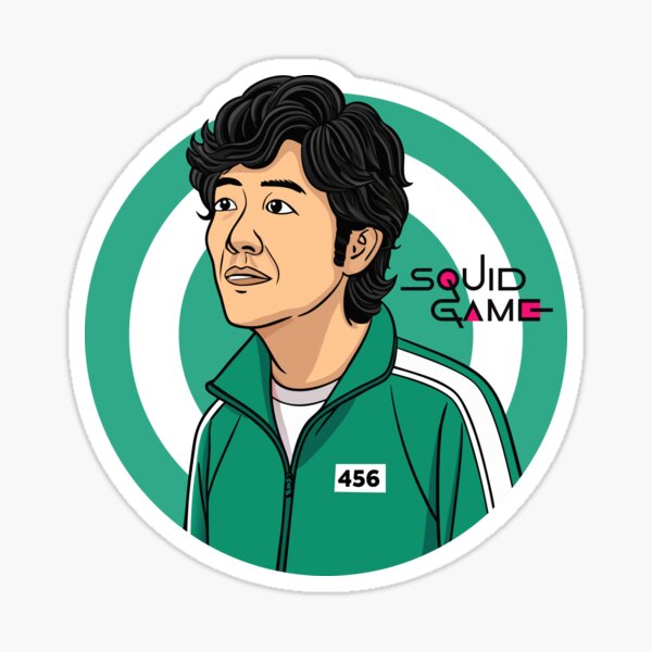 Item preview, Seong Gi-hun - SQUID GAME Player 456 designed and sold by GlowInk8.