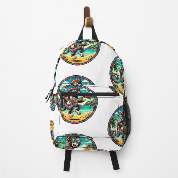 Item preview, Quirky Monkey Guitarist Tropical Vibes designed and sold by Nauert's.
