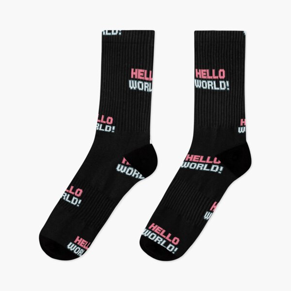 Item preview, Pixel Art Hello World Text Design Typography designed and sold by TrippyBunnyShop.