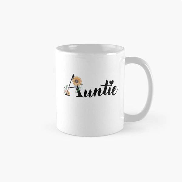 Item preview,  Auntie ,with Single floral letter  , designed and sold by Bostonfashion25.