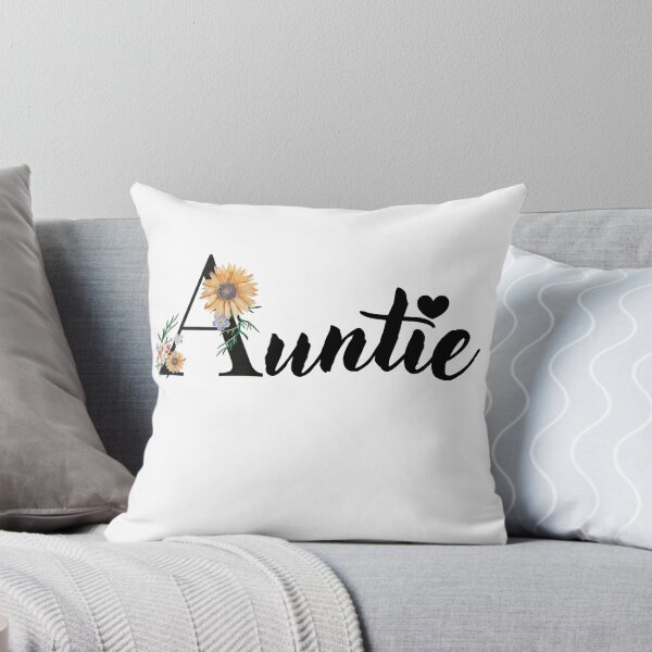 Item preview,  Auntie ,with Single floral letter  , designed and sold by Bostonfashion25.