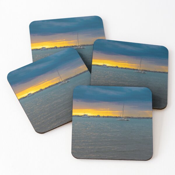 Item preview, Bayfront Park in downtown Sarasota, Florida Sailboats gently float on the tranquil water under a dramatic sky designed and sold by EyezWatchin.