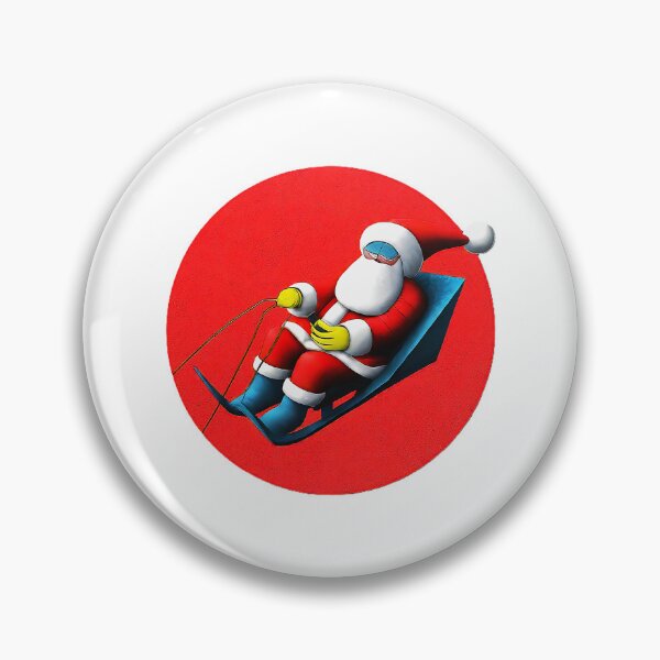 Item preview, Retro Santa on Sleigh , Cool Christmas Graphics , Holiday Santa Design , Unique Xmas Gift, Christmas Sled  designed and sold by Indyadizine.
