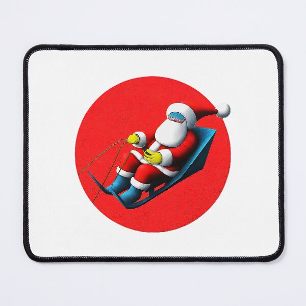Item preview, Retro Santa on Sleigh , Cool Christmas Graphics , Holiday Santa Design , Unique Xmas Gift, Christmas Sled  designed and sold by Indyadizine.
