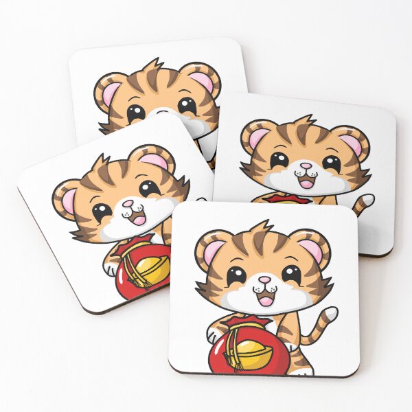 Item preview, Lunar New Year Tiger with Bag of Lucky Money designed and sold by Sweet Dreams Of Art.