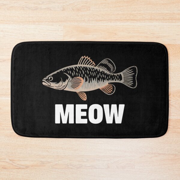 Item preview, Funny Fishing Meme Design: Fish Saying Meow designed and sold by Karsten Stier.