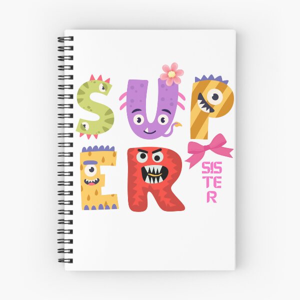 Item preview, Super sister. Colorful animals ,dinosaur letters ,funny letters . designed and sold by Bostonfashion25.