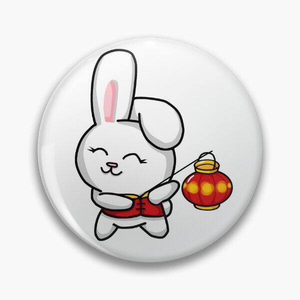 Item preview, Lunar New Year Rabbit with Lantern designed and sold by Sweet Dreams Of Art.
