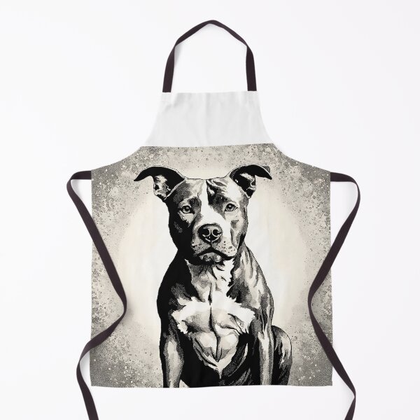 Item preview, Pointillism Pitbull Terrier designed and sold by Fredster1966.