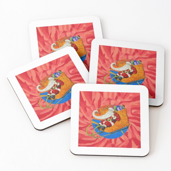 Item preview, Christmas Santa Claus Sleigh Retro Fun Design, Holiday Themed Graphic , Festive Christmas Gift, Vintage Inspired , Unique Holiday designed and sold by Indyadizine.