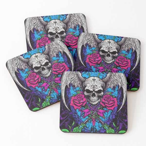 Item preview, Skull & Roses designed and sold by TheDarkWardrobe.