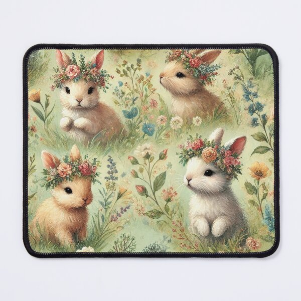 Item preview, Four baby bunnies with crowns designed and sold by KittyKatto.