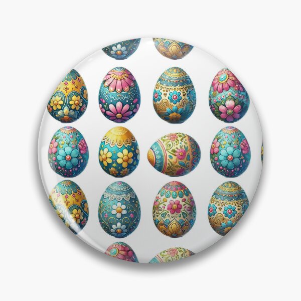 Item preview, Whimsical Hand-Painted Easter Eggs designed and sold by KittyKatto.