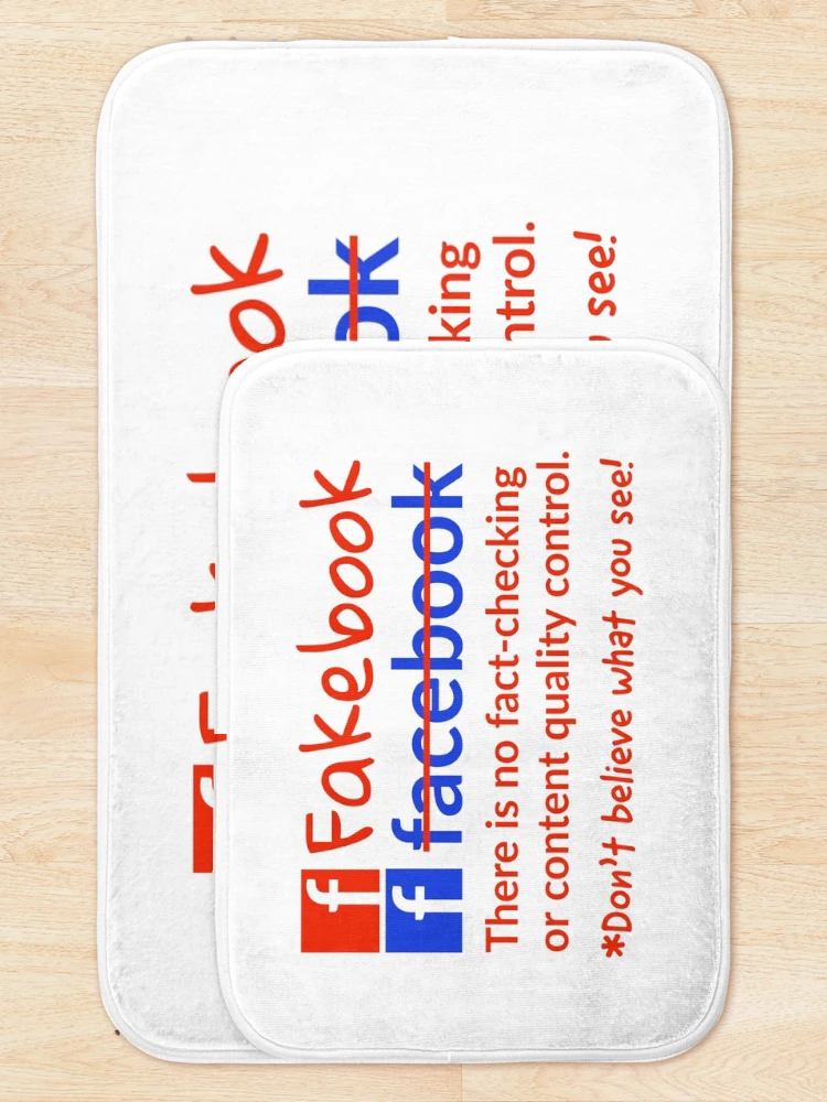 Thumbnail 5 of 6, Bath Mat, Fakebook  designed and sold by Rachel the Artist .