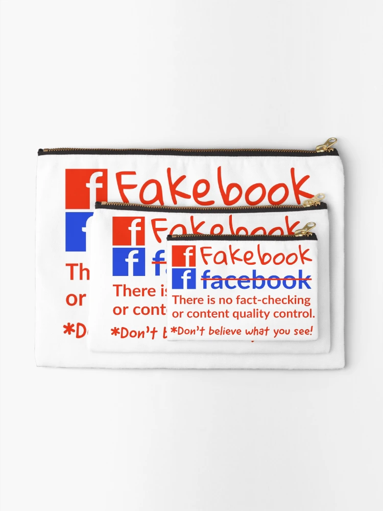 Thumbnail 2 of 4, Zipper Pouch, Fakebook designed and sold by Rachel the Artist .
