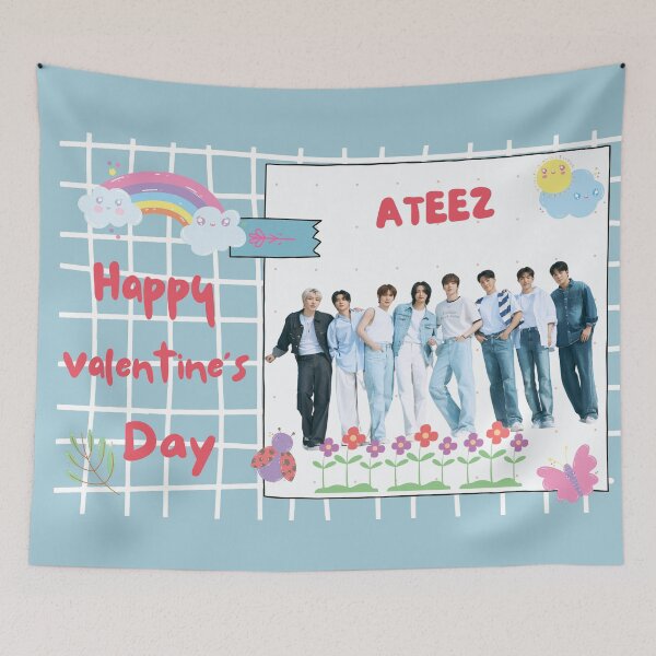 Item preview, Happy Valentine’s day ATEEZ KPOP designed and sold by jaofnn.