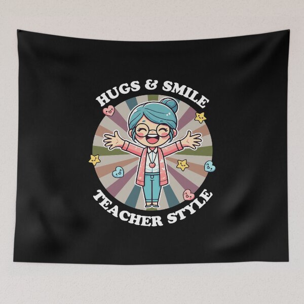 Item preview, Hugs and smile teacher style designed and sold by Visual-digital.