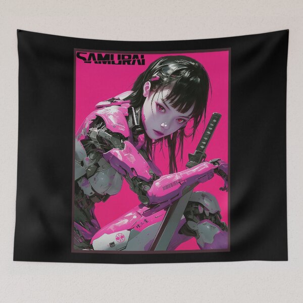 Item preview, Cyberpunk Dystopia Samurai  designed and sold by ShurikenStar.