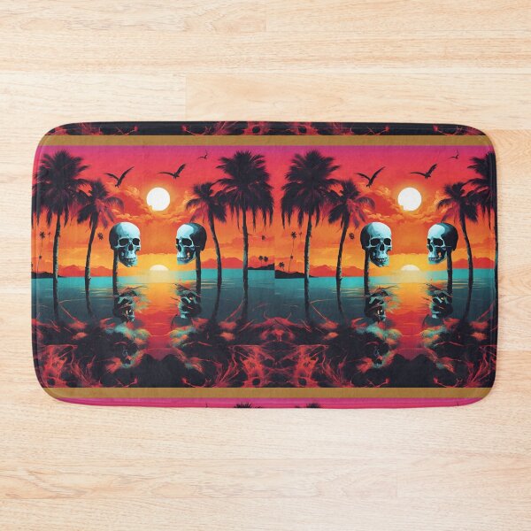 Item preview, Skull Bay at Sunset, Beautiful but Eerie Beach designed and sold by FroggyFly Designs.
