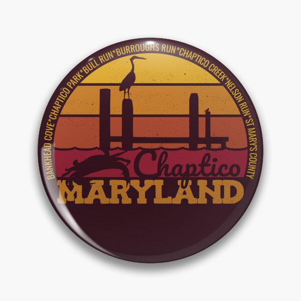 Item preview, Chaptico Maryland Sunset Retro Local Pride Logo designed and sold by CRHPOD20.