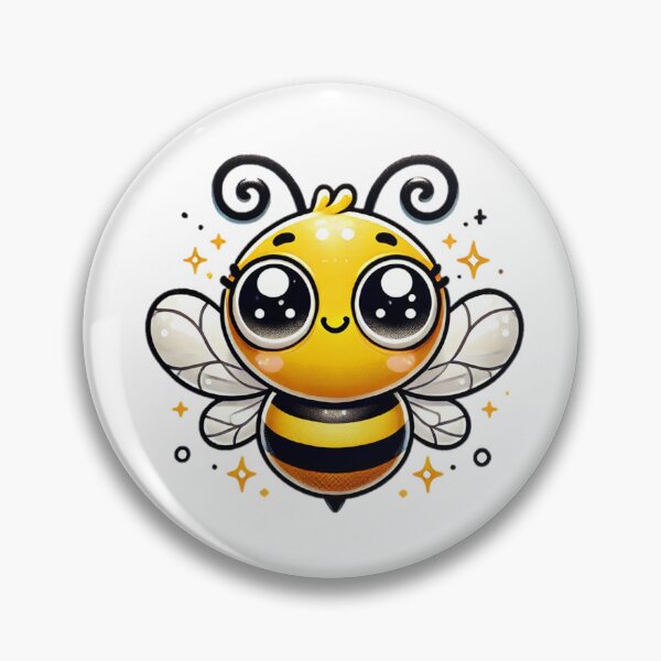 Item preview, Whimsical Bee with a Smile designed and sold by KittyKatto.