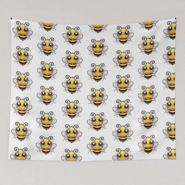 Item preview, Whimsical Bee with a Smile designed and sold by KittyKatto.