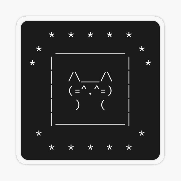 STARRY CAT Transparent Sticker