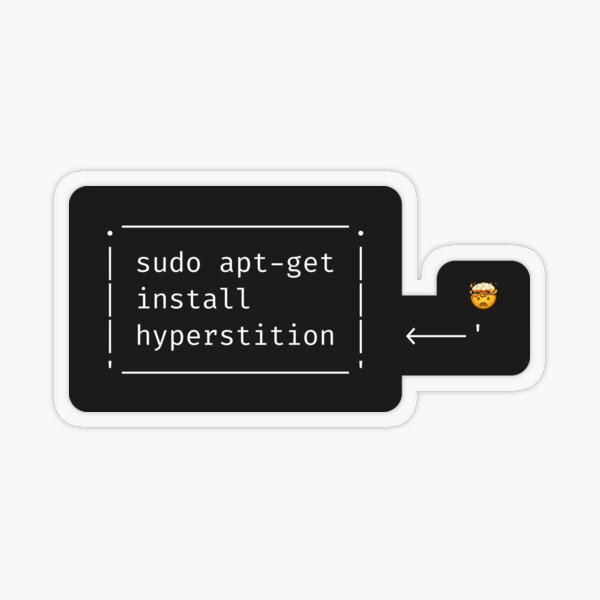 hyperstition will be installed Transparent Sticker