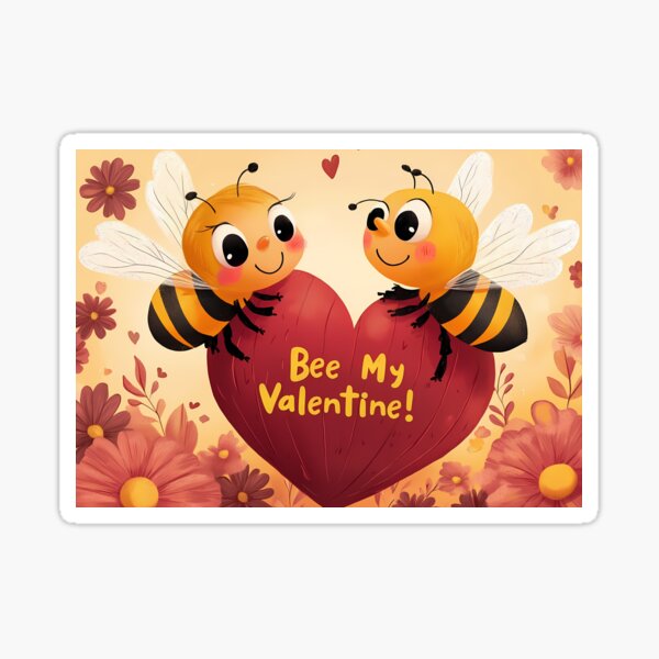 Item preview, Bee My Valentine designed and sold by Boddicca.