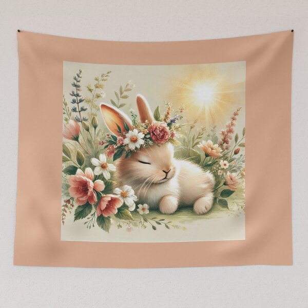 Item preview, Sleeping bunny with crown designed and sold by KittyKatto.