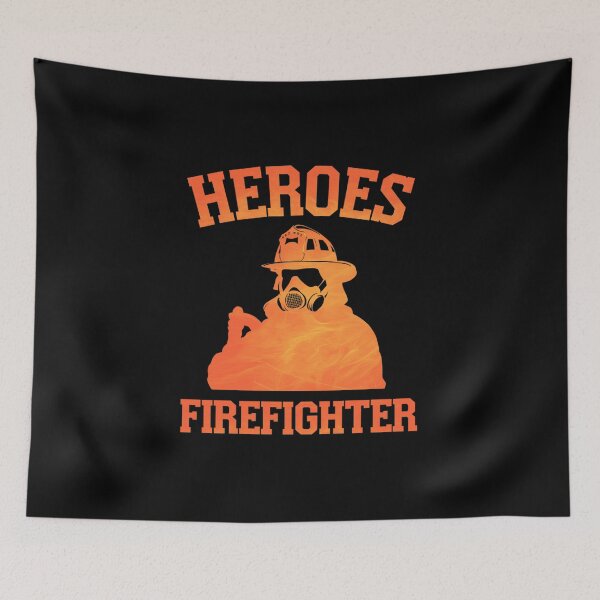 Item preview, Heroes Firefighter Illustration - Brave Firefighting Tribute Design designed and sold by Colorful-Garden.