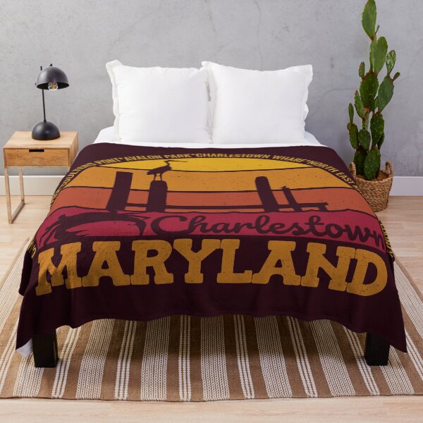 Item preview, Charlestown Maryland Sunset Retro Local Pride Logo designed and sold by CRHPOD20.