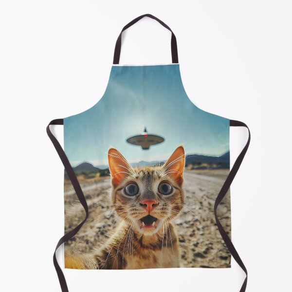 Item preview, Tabby Cat UFO Selfie - Funny Ojos Azules Sci-Fi Cat designed and sold by Bongocomic.