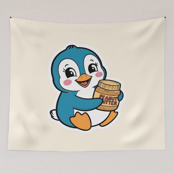 Item preview, Penguin having Peanut Butter| Nutty Buddy Spread | Gobble Gala  designed and sold by Kids GobbleGala.