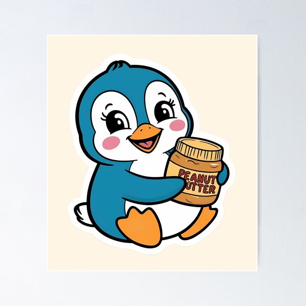 Item preview, Penguin having Peanut Butter| Nutty Buddy Spread | Gobble Gala  designed and sold by Kids GobbleGala.