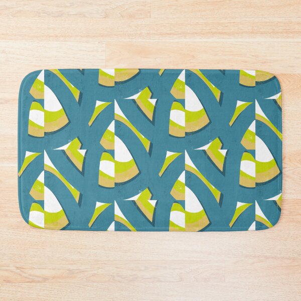 Item preview, Blue in Green - Graffiti inspired minimal painting designed and sold by JashJhaveri.