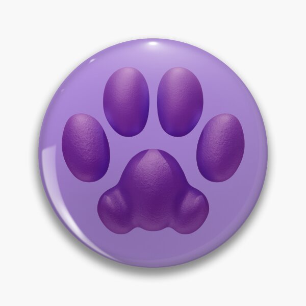 Item preview, Domestic Cat-styled 3D Pawpad Design (Purple) designed and sold by Daymusik.