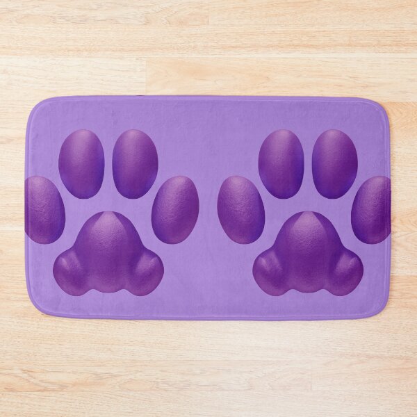 Item preview, Domestic Cat-styled 3D Pawpad Design (Purple) designed and sold by Daymusik.